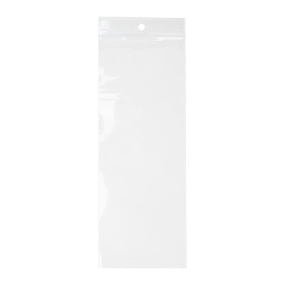 Gripzakken met Ophanggat 7,5x20,5cm Kristalhelder PP 50 Micron (100 stuks) [ZR38]