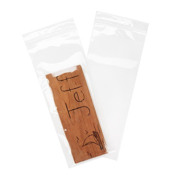 Gripzakken met Ophanggat 10x25,5cm Kristalhelder PP 50 Micron (100 stuks) [ZR410]
