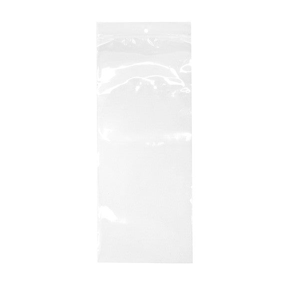 Gripzakken met Ophanggat 12,5x30,5cm Kristalhelder PP 50 Micron (100 stuks) [ZR512]