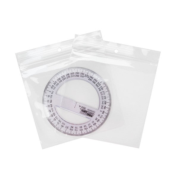 Gripzakken met Ophanggat 12,5x12,5cm Kristalhelder PP 50 Micron (100 stuks) [ZR55]