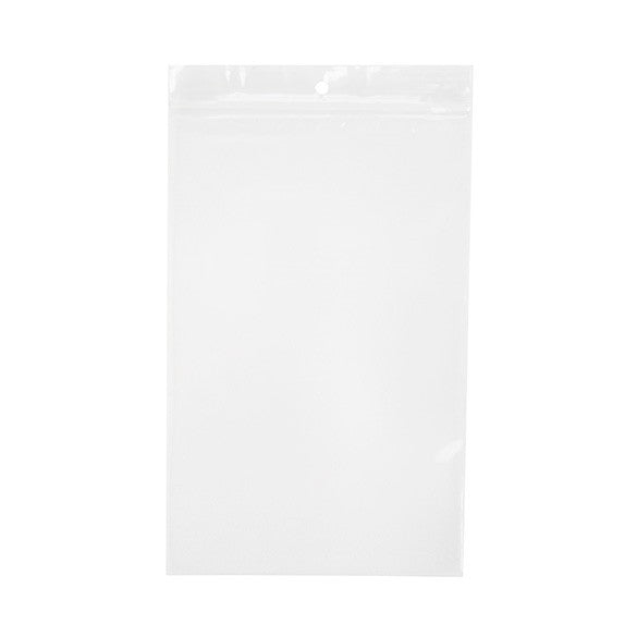 Gripzakken met Ophanggat 12,5x20,5cm Kristalhelder PP 50 Micron (100 stuks) [ZR58]