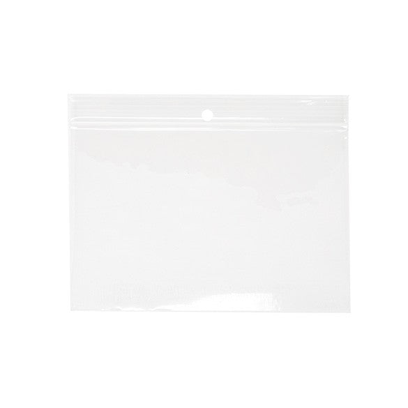 Gripzakken met Ophanggat 15x10cm Kristalhelder PP 50 Micron (100 stuks) [ZR64]