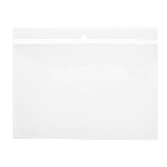 Gripzakken met Ophanggat 15x10cm Kristalhelder PP 50 Micron (100 stuks) [ZR64]
