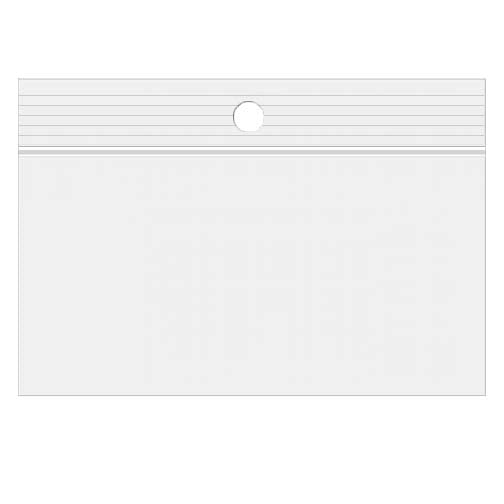 Gripzakken met Ophanggat 15x10cm Kristalhelder PP 50 Micron (100 stuks) [ZR64]