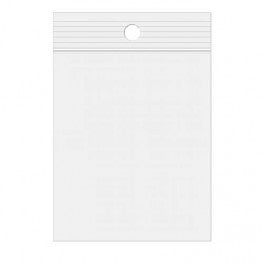 Gripzakken met Ophanggat 10x30,5cm Kristalhelder PP 100 Micron (100 stuks) [Z4R412]