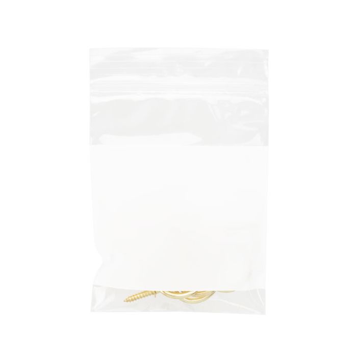 Gripzakken met Schrijfvlak 7,5x10cm Kristalhelder PP 50 micron (100 stuks) [ZWC34]