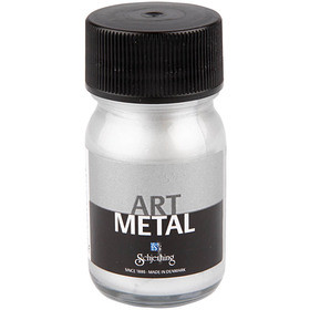 Afbeelding van Hobbyverf Metallic, afm 5110, zilver, 30 ml/ 1 fles | Art Metal Verf Speciale Verf Verf, kleuren en canvas | 8719346106445