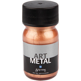 Afbeelding van Hobbyverf Metallic, afm 5109, koper, 30 ml/ 1 fles | Art Metal Verf Speciale Verf Verf, kleuren en canvas | 8719346106452