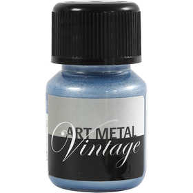 Afbeelding van Hobbyverf Metallic, afm 5031, Parelmoer blauw, 30 ml/ 1 fles | Art Metal Verf Speciale Verf Verf, kleuren en canvas | 8719346106599