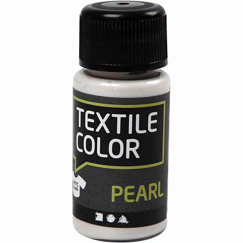 Textile Color, base, parelmoer, 50 ml/ 1 fles