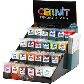 Afbeelding van 24 stuks Cernit, diverse kleuren, 24x6 doos/ 1 doos | Cernit Boetseren Giet- en boetseermaterialen Hobbyproducten | 8719346188076