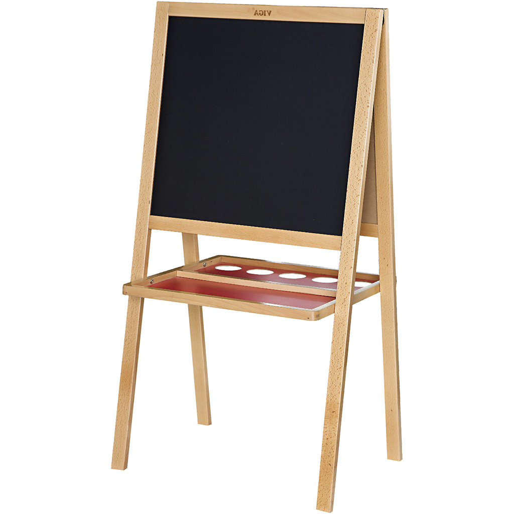 Afbeelding van VIGA ezel en schoolbord voor kinderen, afm 125x59x48 cm, 1 stuk | Speelgoed Houten Producten Decoratiematerialen Hobbyproducten | 8719346279934