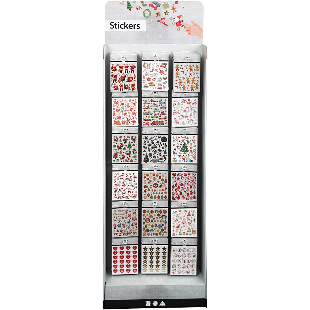 Afbeelding van Sticker display, 432 eenh./ 1 doos | Fancy Stickers Foliekarton Stickers en kleine decoratieve artikelen | 8719346240576