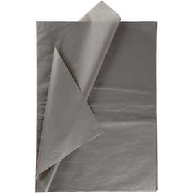 Afbeelding van 10 stuks Tissuepapier, 50x70 cm, 14 gr, donkergrijs, 10 vel/ 1 doos | Speciaal Papier & Karton Tissue Papier Karton en papier | 8719346073433