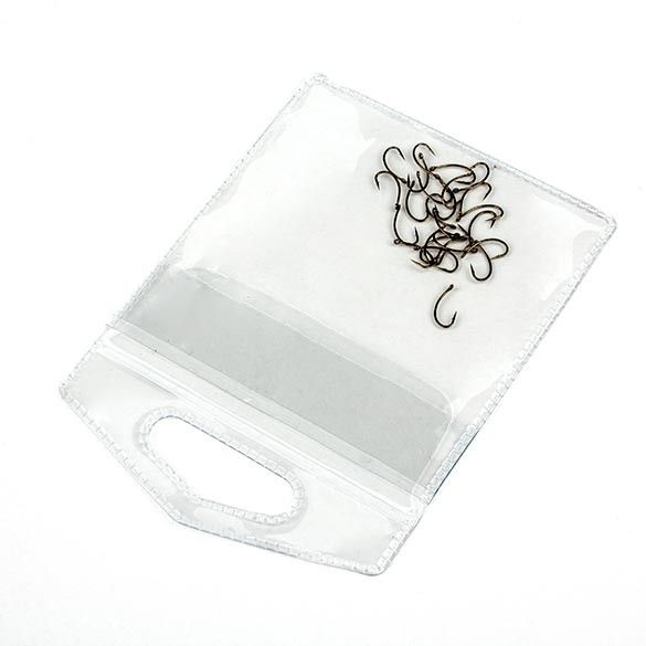Vinyl zak met euroloch en klepsluiting 7,3 x 7,3cm (100 Stuks) [FHV2]