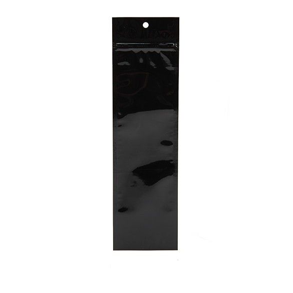 Zwart gemetalliseerde gripzakken met barri?re 6,3 x 22,8 cm (100 Pieces) [HZBB1MB]