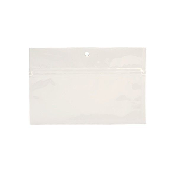 Wit gemetalliseerde gripzakken met barri?re 15.2 x 7 cm (100 Pieces) [HZBB2MW]