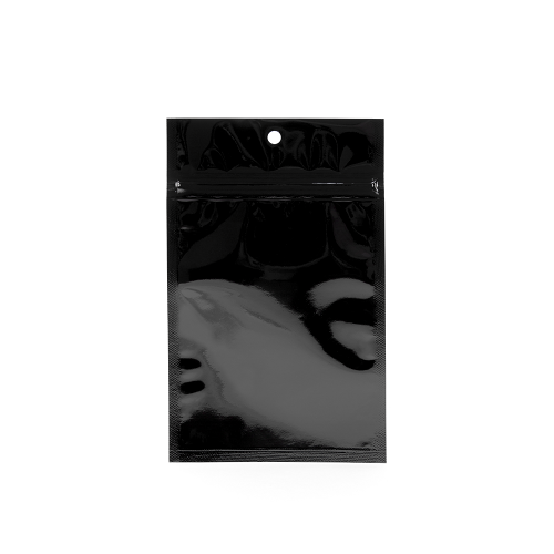 Zwart gemetalliseerde gripzakken met barri?re 10,2 x 16,5 cm (100 stuks) [HZBB4MB]