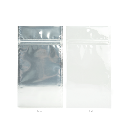 Wit Transparant gemetalliseerde gripzakken met barri?re 12,7 x 20,8 cm (100 stuks) [HZBB6CW]