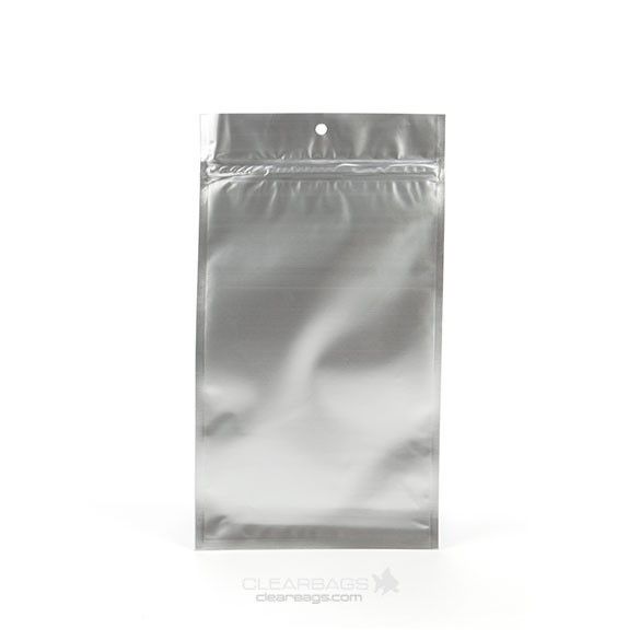 Zilver gemetalliseerde gripzakken met barri?re 10,2 x 16,5 cm (100 stuks) [HZBB5MS]