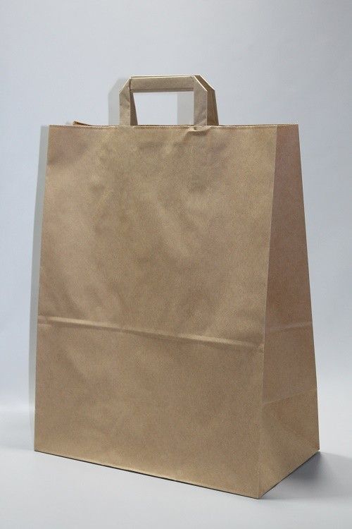 Papieren Zakken Bruin Kraft 70 g/qm 22x11x36 cm (50 stuks) [PADB7036]