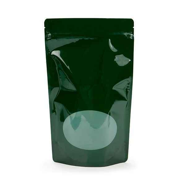 Hersluitbare Stazak Legergroen met Ovaal Venster 17,1 x 8,9 x 28,5cm (1595ml) (100 Stuks) [ZBGO4HG]