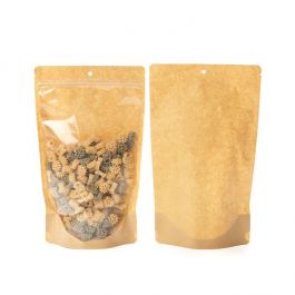 Stazakken Transparant/Kraft 17,1x8,9x28,6cm Met Ophanggat (100 Stuks) [ZBGKC4H]