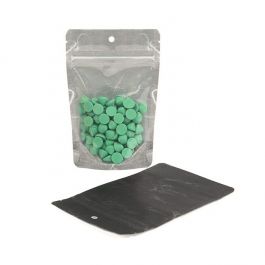 Stazakken Transparant/Zwart 10,2x6x15,2cm Met Ophanggat (100 Stuks) [ZBGR2BCH]