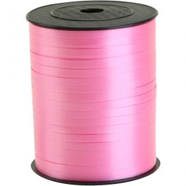 Cadeaulint, B: 5 mm, roze, 400 m/ 1 rol [HOB-557442]
