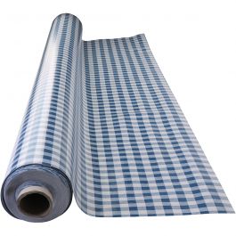 Waxdoek, ruit, B: 140 cm, blauw, wit, 1 str.m [HOB-8055900]