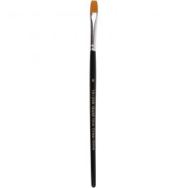 Gold Line penselen, afm 8, L: 18,5 cm, B: 8 mm, plat, 12 stuk/ 1 doos [HOB-10208]
