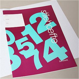 Werkboek met gelinieerd papier, afm 21x29,7 cm, 64 , 70 gr, 25 stuk/ 1 doos [HOB-115290]