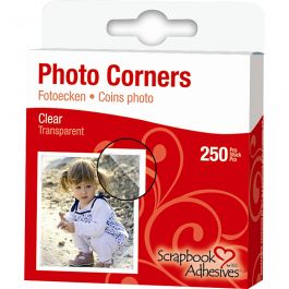 Foto hoeken, B: 10 mm, helder, 250 stuk/ 1 doos [HOB-11597]