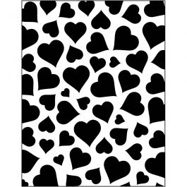 Embossing Folder , woorden, afm 11x14 cm, dikte 2 mm, 1 stuk [HOB-11773]