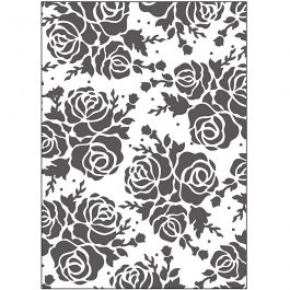 Embossing Folder , rozen, afm 13x18,5 cm, dikte 2 mm, 1 stuk [HOB-11777]