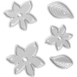 Stans- en embossing mallen, kleine planten, afm 2-5x1,2-5 cm, 1 stuk [HOB-11791]