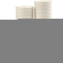 Beker van papier, H: 7,8 cm, d 7,2 cm, 205 ml, wit, 50 stuk/ 1 doos [HOB-13215]
