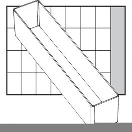 Inzet Box, afm A9-3, H: 47 mm, afm 163x39 mm, 1 stuk [HOB-13332]