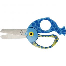 Fiskars Kinderschaar met Dierenmotief, Vis, L: 13 cm, 1 stuk [HOB-1378]