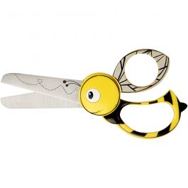 Fiskars Kinderschaar met Dierenmotief, Bij, L: 13 cm, 1 stuk [HOB-1379]