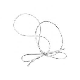 Versierelastiek Metallic Zilver 35,5cm (50 stuks) [14MS]