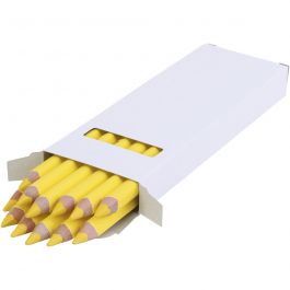 Edu Jumbo Kleurpotlood, dikte 10 mm, vulling 6,25 mm, lichtgeel, 12 stuk/ 1 doos [HOB-408011]