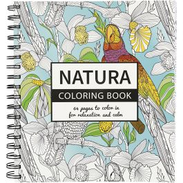 Kleurboek, Natura, afm 19,5x23 cm, Aantal pagina's 64, 1 stuk [HOB-19262]