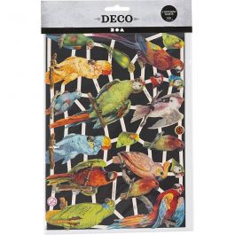 Vintage plaatjes, vogels, vel 16,5x23,5 cm, 2 vel/ 1 doos [HOB-19361]