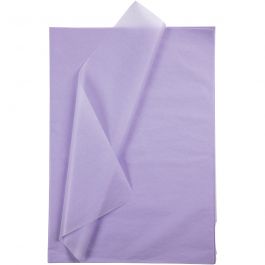 Tissuepapier, vel 50x70 cm, 17 gr, lichtpaars, 10 vel/ 1 doos [HOB-200890]