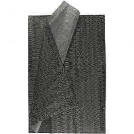 Tissuepapier, vel 50x70 cm, 14 gr, zwart, 6 vel/ 1 doos [HOB-200897]