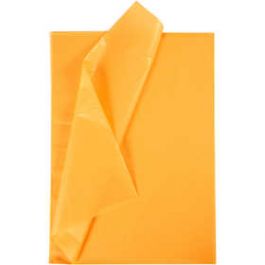 tissuepapier, vel 50x70 cm,  17 gr, geel, 25vellen [HOB20090]
