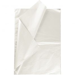 Tissuepapier, vel 50x70 cm, 17 gr, parelmoer, 6 vel/ 1 doos [HOB-200910]