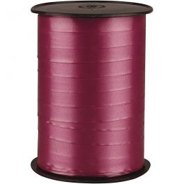 Cadeaulint, B: 10 mm, glossy, robijnrood, 250 m/ 1 rol [HOB-20216]