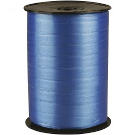 Cadeaulint, B: 10 mm, glossy, blauw, 250 m/ 1 rol [HOB-20217]